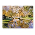 Trademark Fine Art David Lloyd Glover 'Reflections of the White Bridge' Canvas Art, 14x19 DLG0331-C1419GG